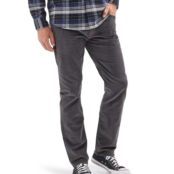 J. Crew | 100% Cotton Slim Straight Gray Corduroy Pants, 34x32 - Picture 1 of 5